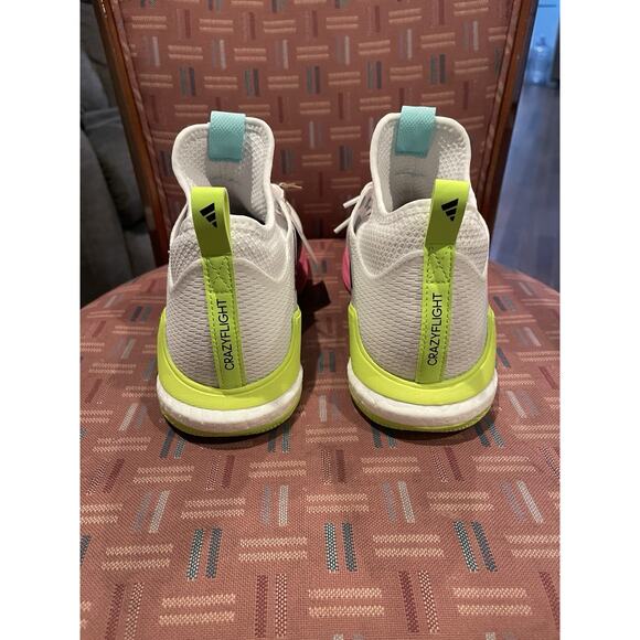 New Women’s Sz 9 Adidas Crazyflight Mid White Indoor Volleyball Shoes HP3337 - Picture 5 of 8